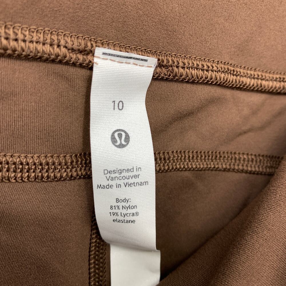 Lululemon Groove Nulu High Rise Flared Pant Womens Size 10 Brown - Picture 6 of 7